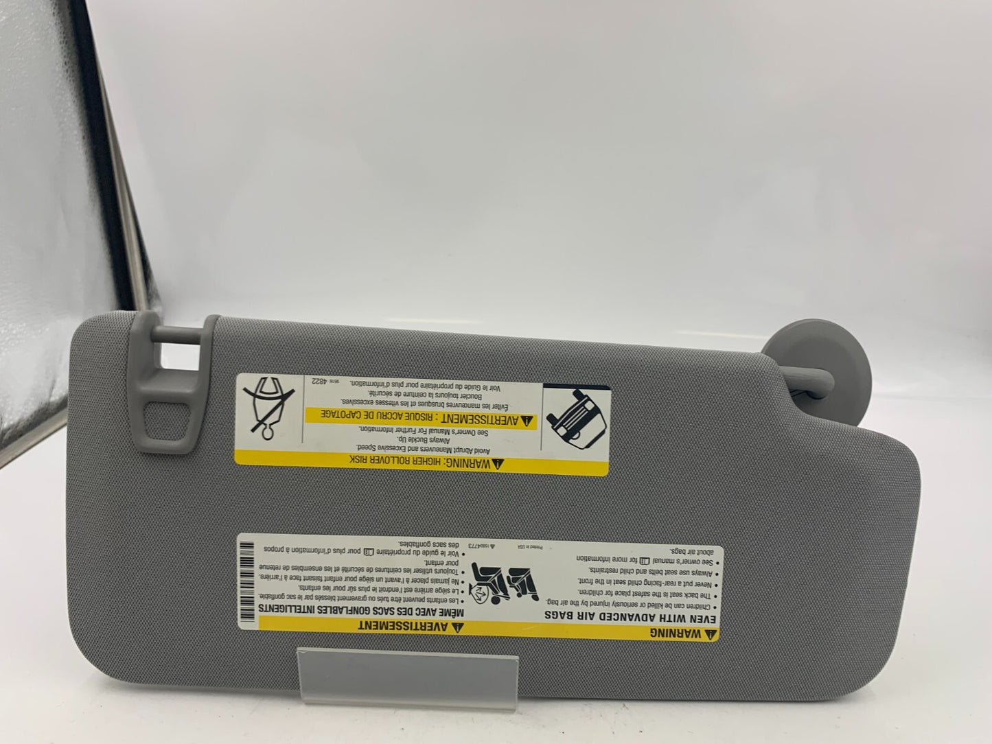 2017-2020 Chevrolet Trax Driver Sun Visor Gray OEM B03B06081