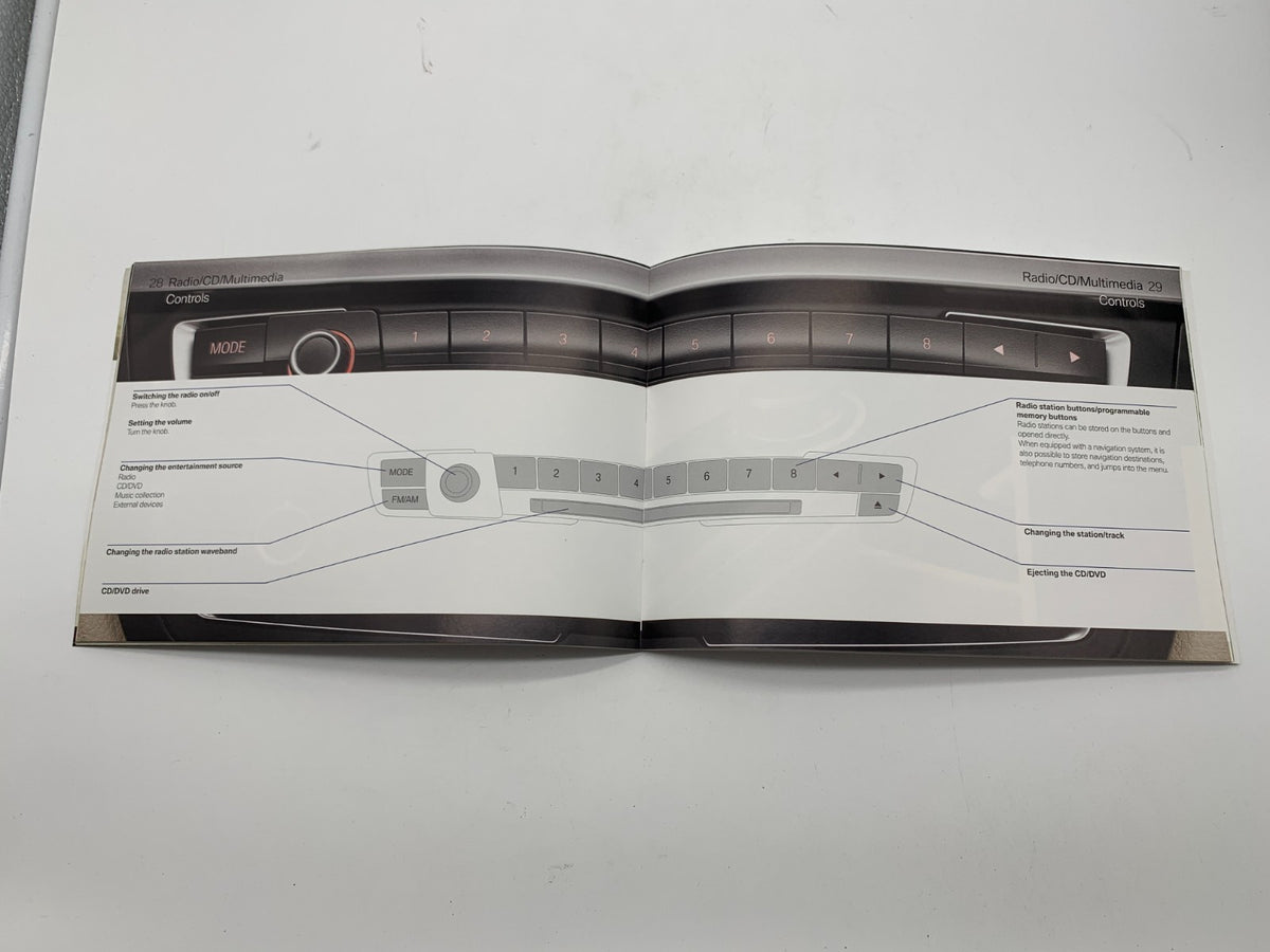 2013 BMW 3 Series Owners Manual Set with Case OEM B02B11018