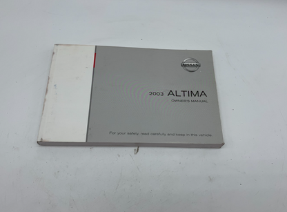 2003 Nissan Altima Owners Manual OEM C03B39006