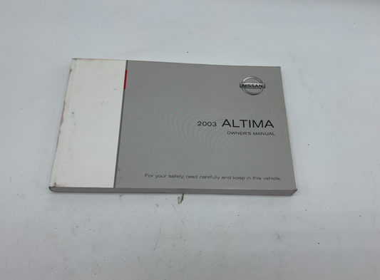 2003 Nissan Altima Owners Manual OEM C03B39006