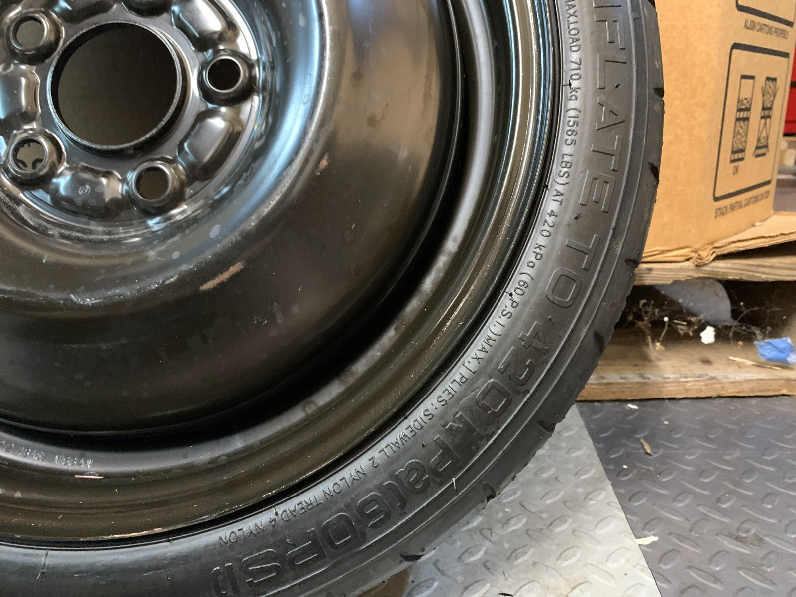 2015-2019 Nissan Sentra 16" Spare Tire Wheel Compact Donut T125/70D16