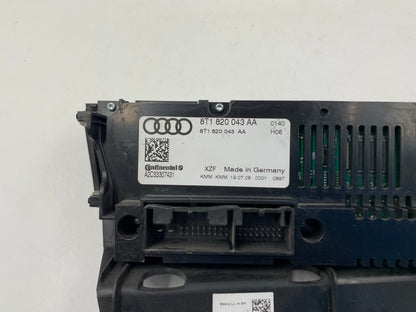 2009-2012 Audi A4 AC Heater Climate Control Unit OEM C01B37044