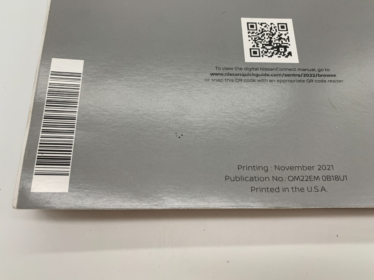 2022 Nissan Sentra Owners Manual Set OEM A02B56046