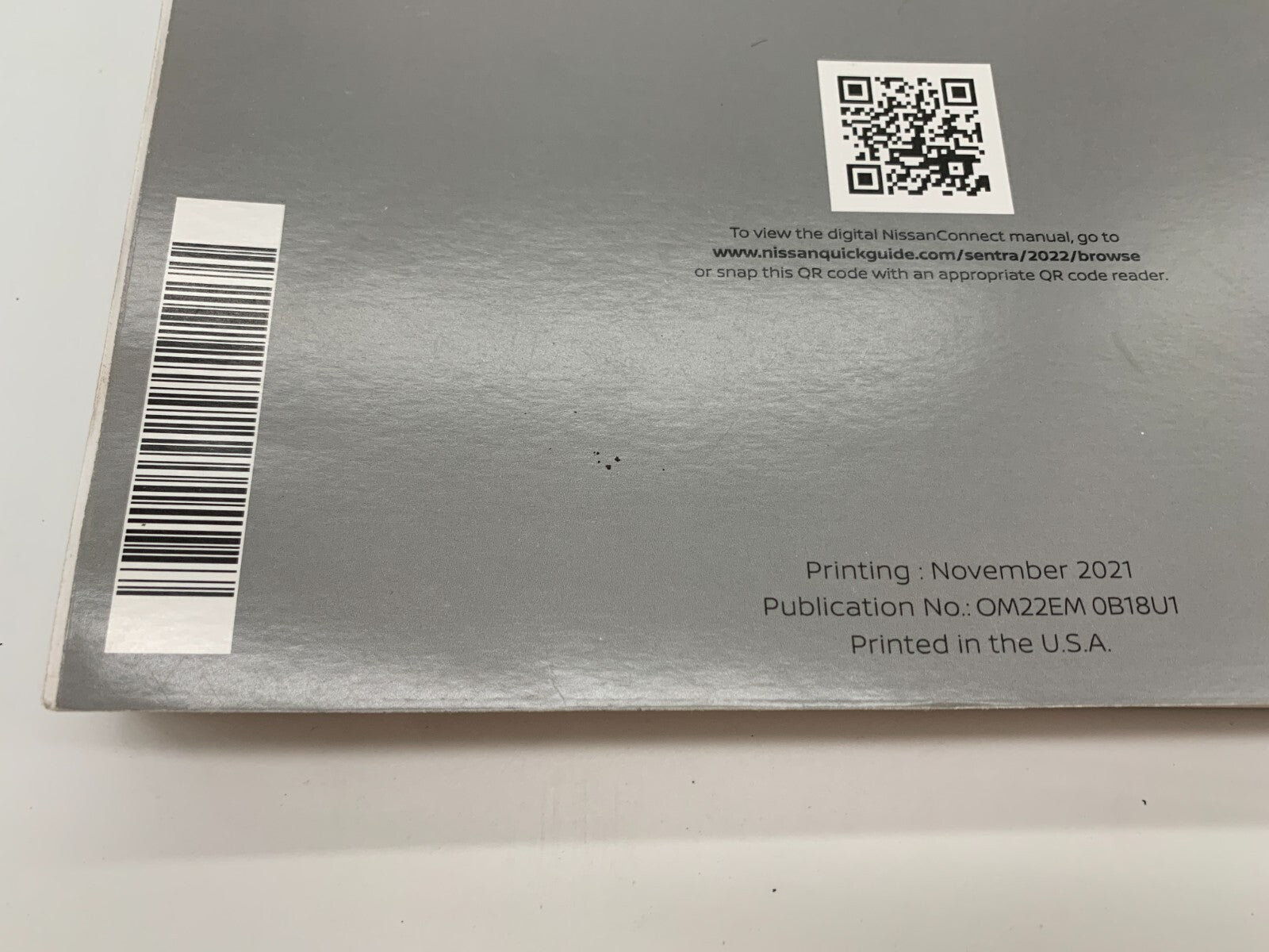 2022 Nissan Sentra Owners Manual Set OEM A02B56046