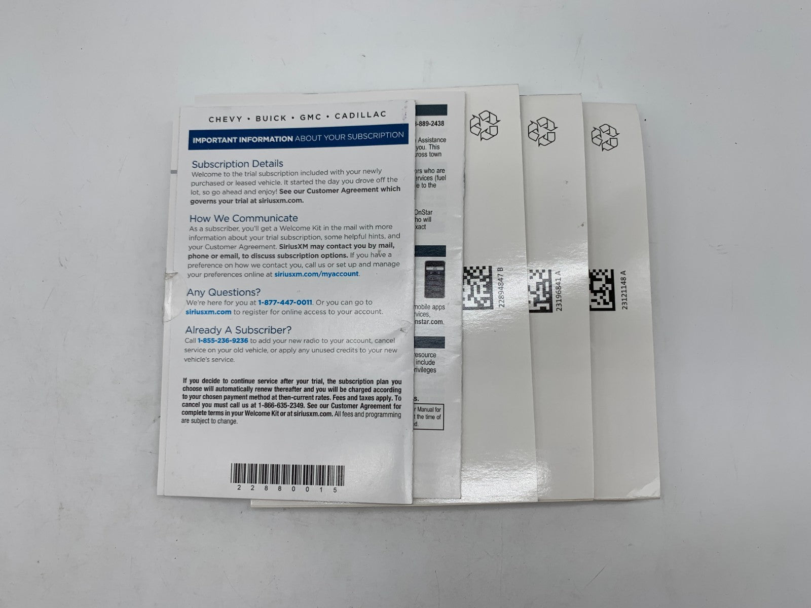 2015 GMC Acadia Denali Owners Manual Set OEM D01B66018