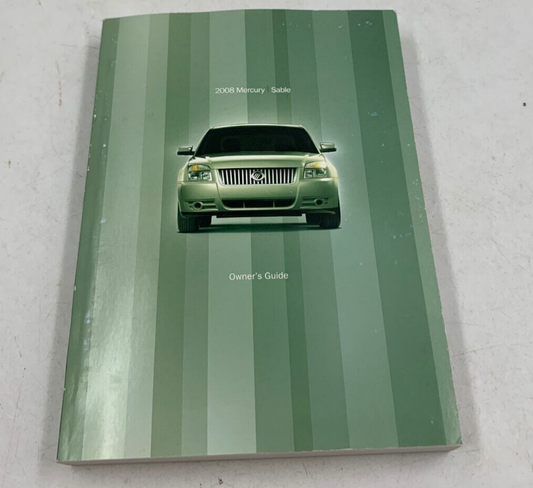 2008 Mercury Sable Owners Manual OEM C02B52010