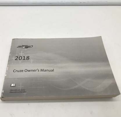 2018 Chevrolet Cruze Owners Manual OEM B03B25079