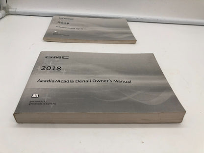 2018 GMC Acadia Owners Manual Set OEM B03B11060