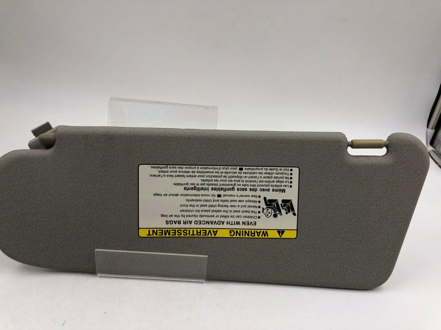 2006-2011 Chevrolet Aveo Passenger Sun Visor Sunvisor Gray OEM C01B15001