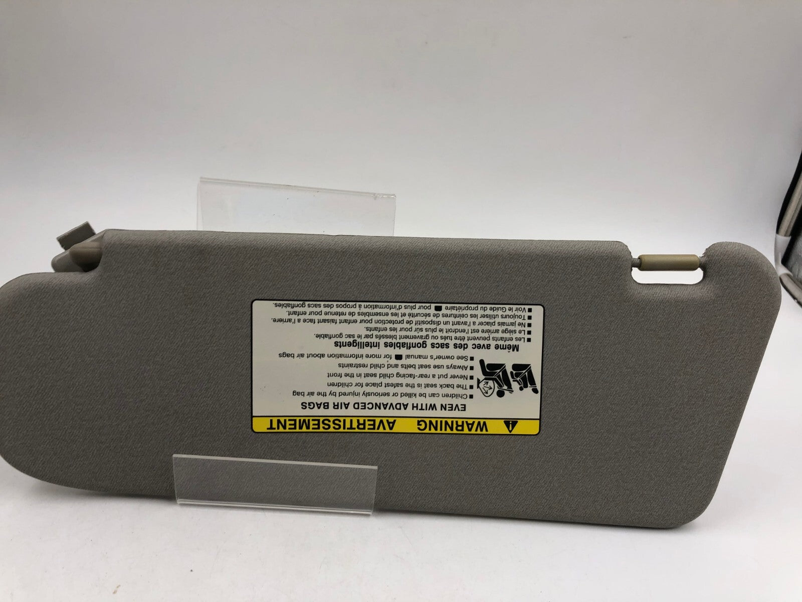 2006-2011 Chevrolet Aveo Passenger Sun Visor Sunvisor Gray OEM C01B15001