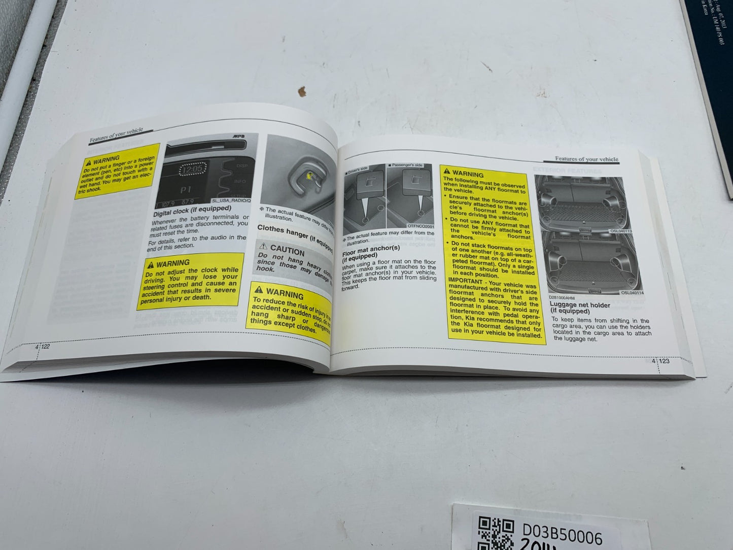 2014 Kia Sportage Owners Manual Set OEM D03B50006