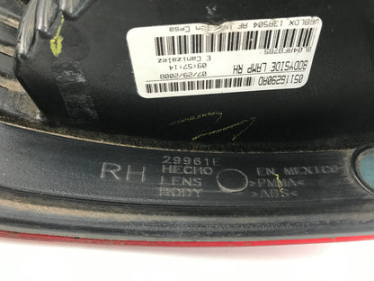 2009-2011 Dodge Journey Passenger Side Tail Light Tailight OEM