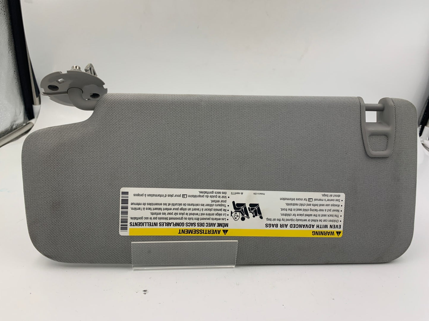 2017-2021 Chevrolet Trax Passenger Sun Visor Gray OEM C01B06030