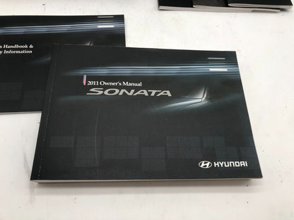2011 Hyundai Sonata Owners Manual Set with Case OEM B03B17011