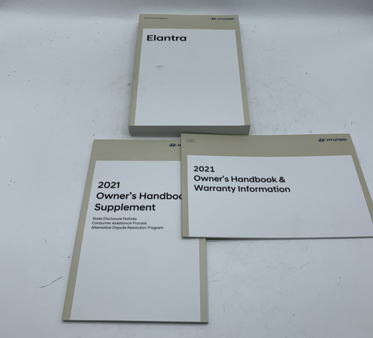 2021 Hyundai Elantra Owners Manual Set OEM D03B53016