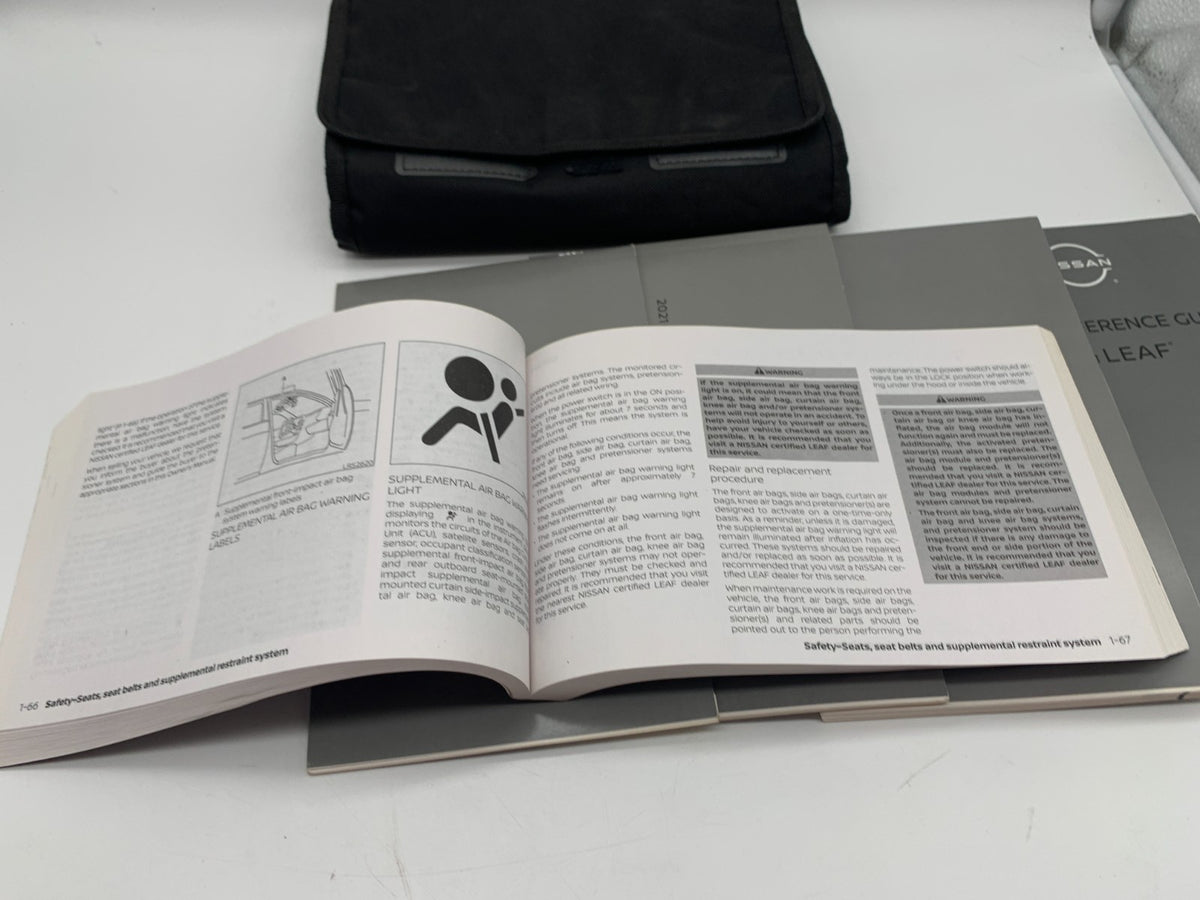 2021 Nissan Leaf Owners Manual Set with Case OEM D01B12059