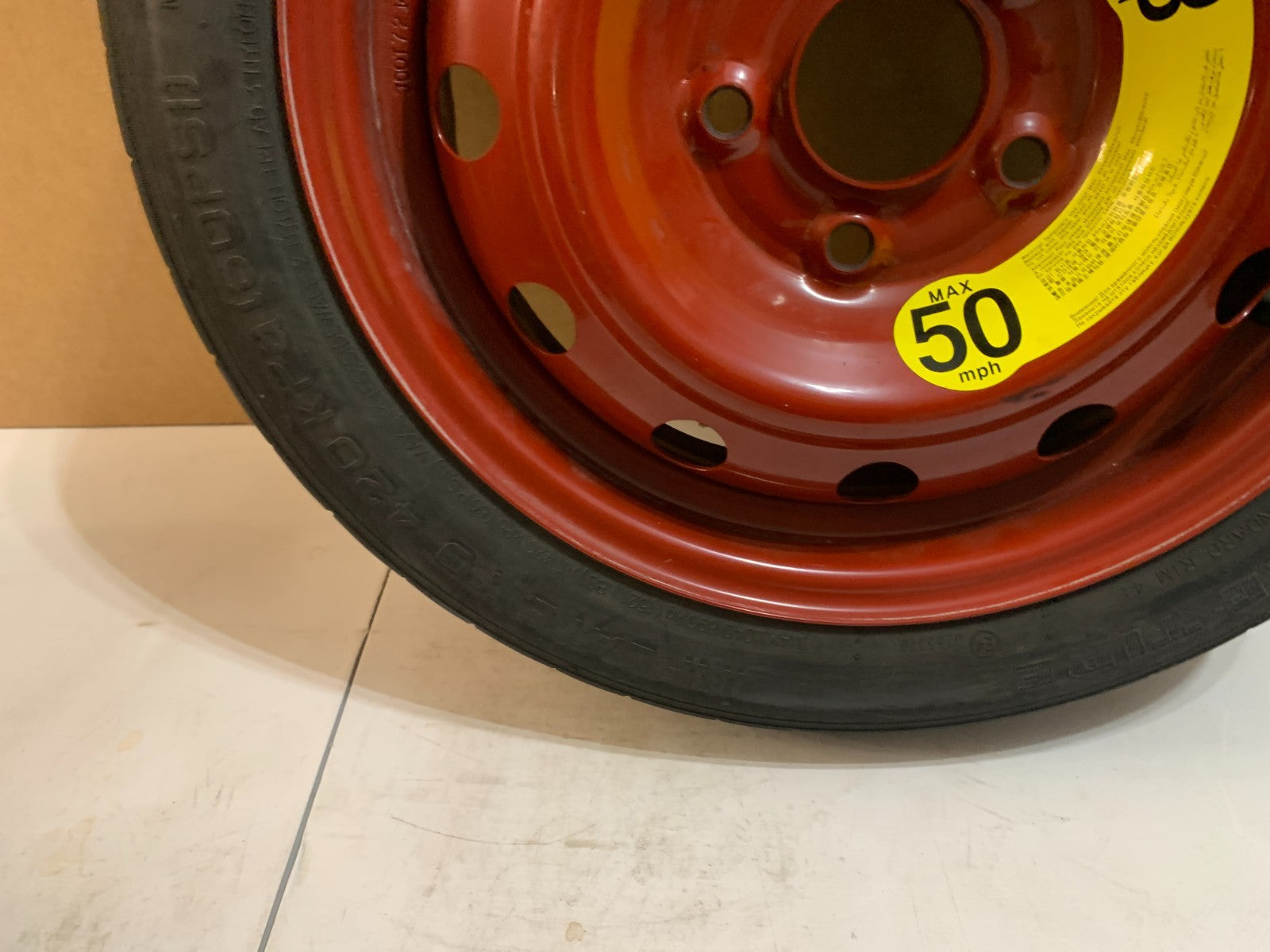 2013-2020 Hyundai Elantra 15" Spare Tire with Jack Kit Compact Donut T125/80D15