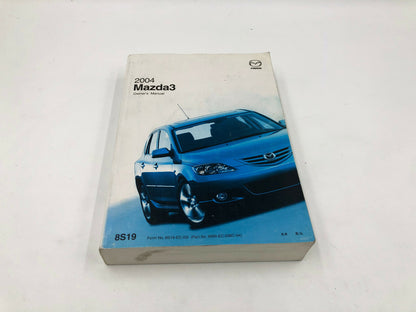 2004 Mazda 3 Owners Manual OEM E02B59005