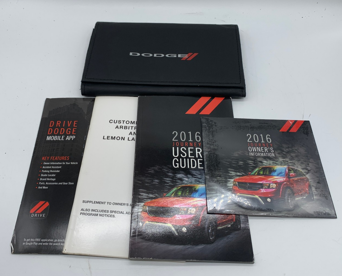 2016 Dodge Journey Owners Manual with Case OEM R01B30004