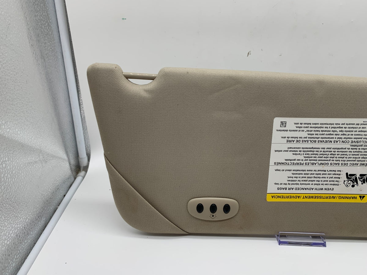 2009-2012 Ford Flex Driver Sun Visor Gray Illuminated OEM B03B17015