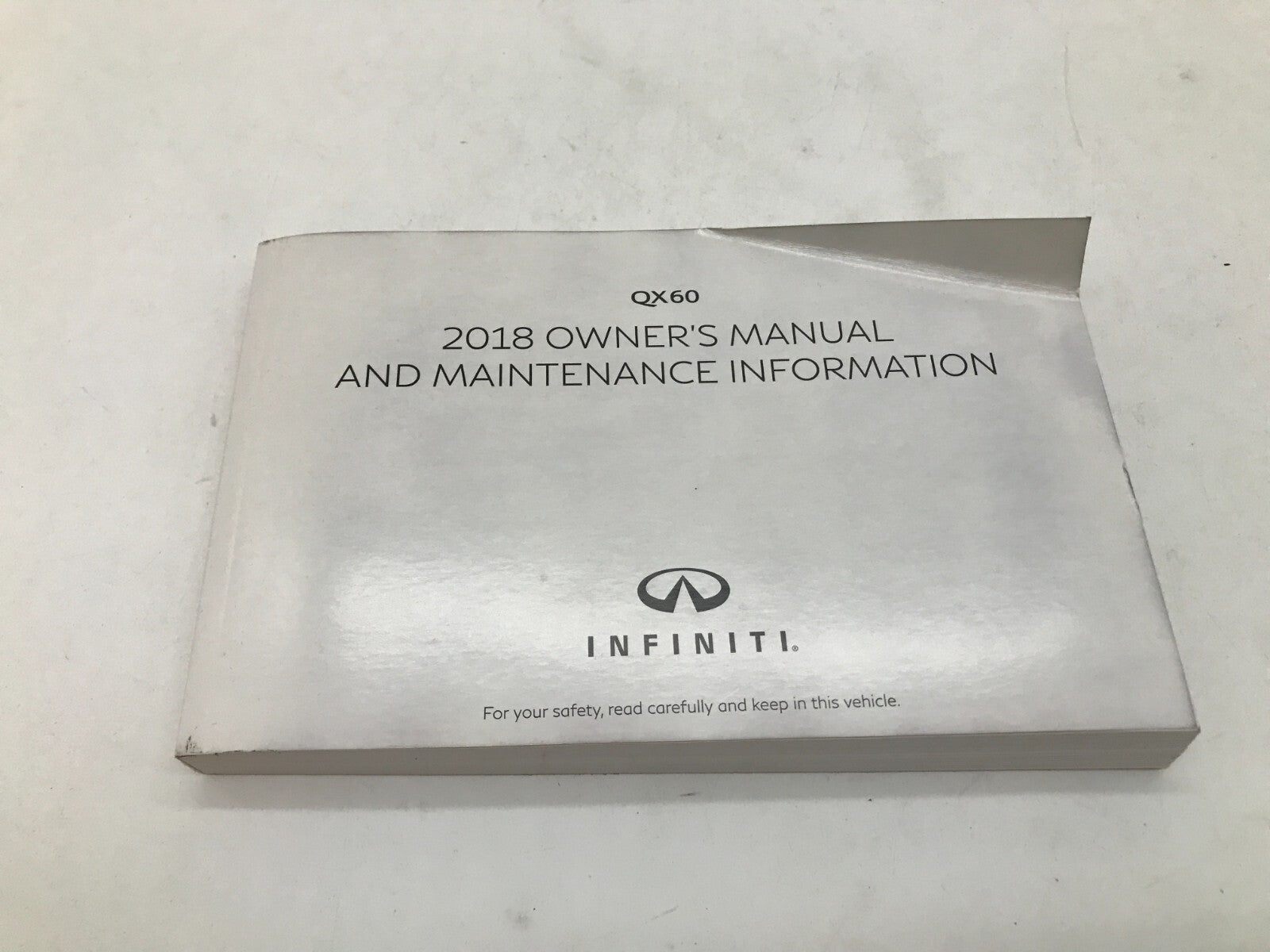 2018 Infiniti QX60 QX 60 Owners Manual Set with Case OEM B04B34019