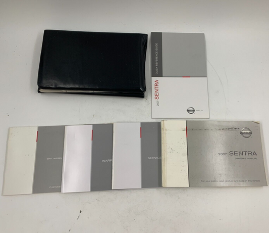 2007 Nissan Sentra Owners Manual Set with Case OEM E01B67006