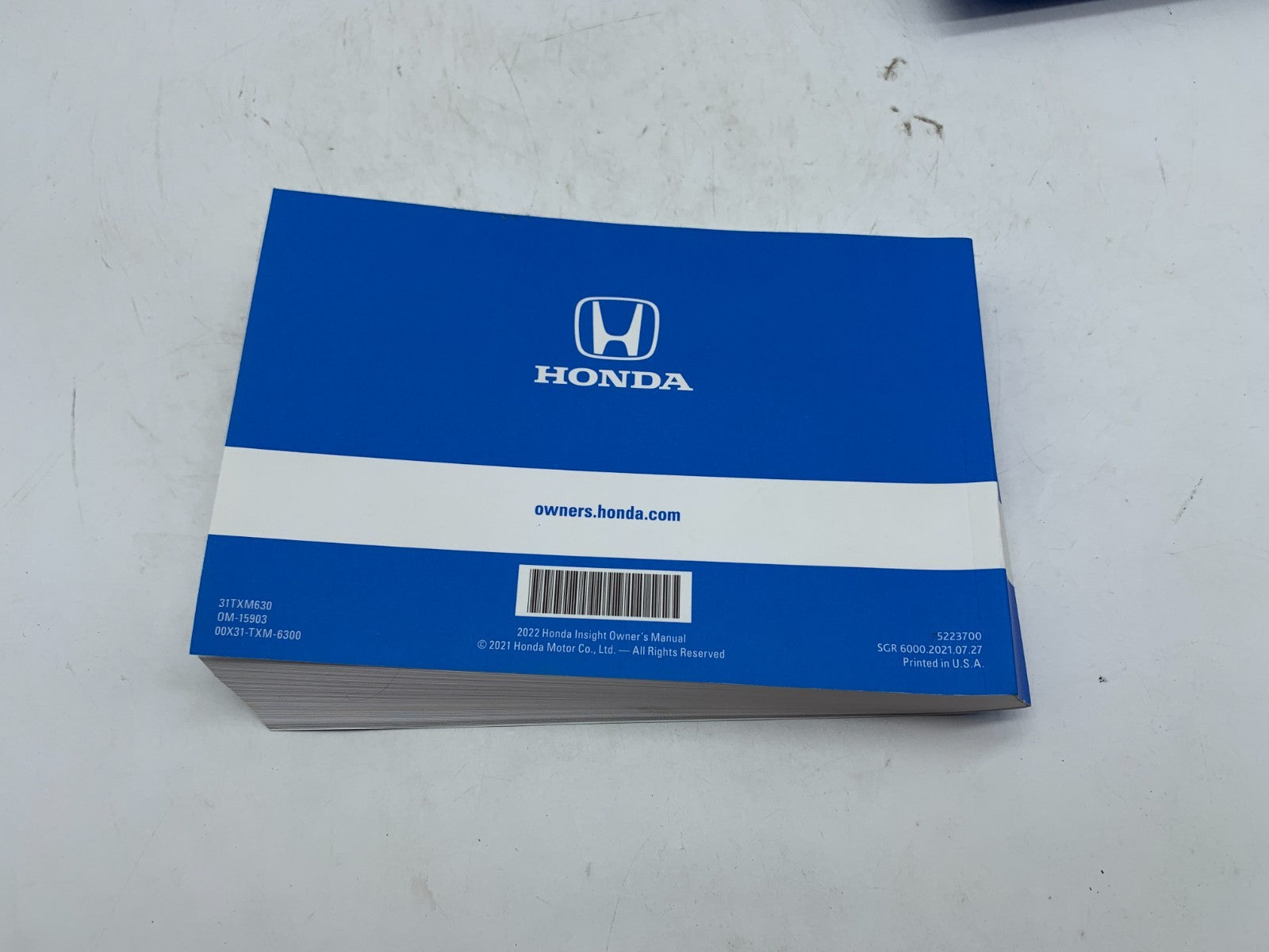 2022 Honda Insight Owners Manual Set with Case OEM D03B39006