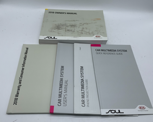 2018 Kia Soul Owners Manual Set OEM D02B51001