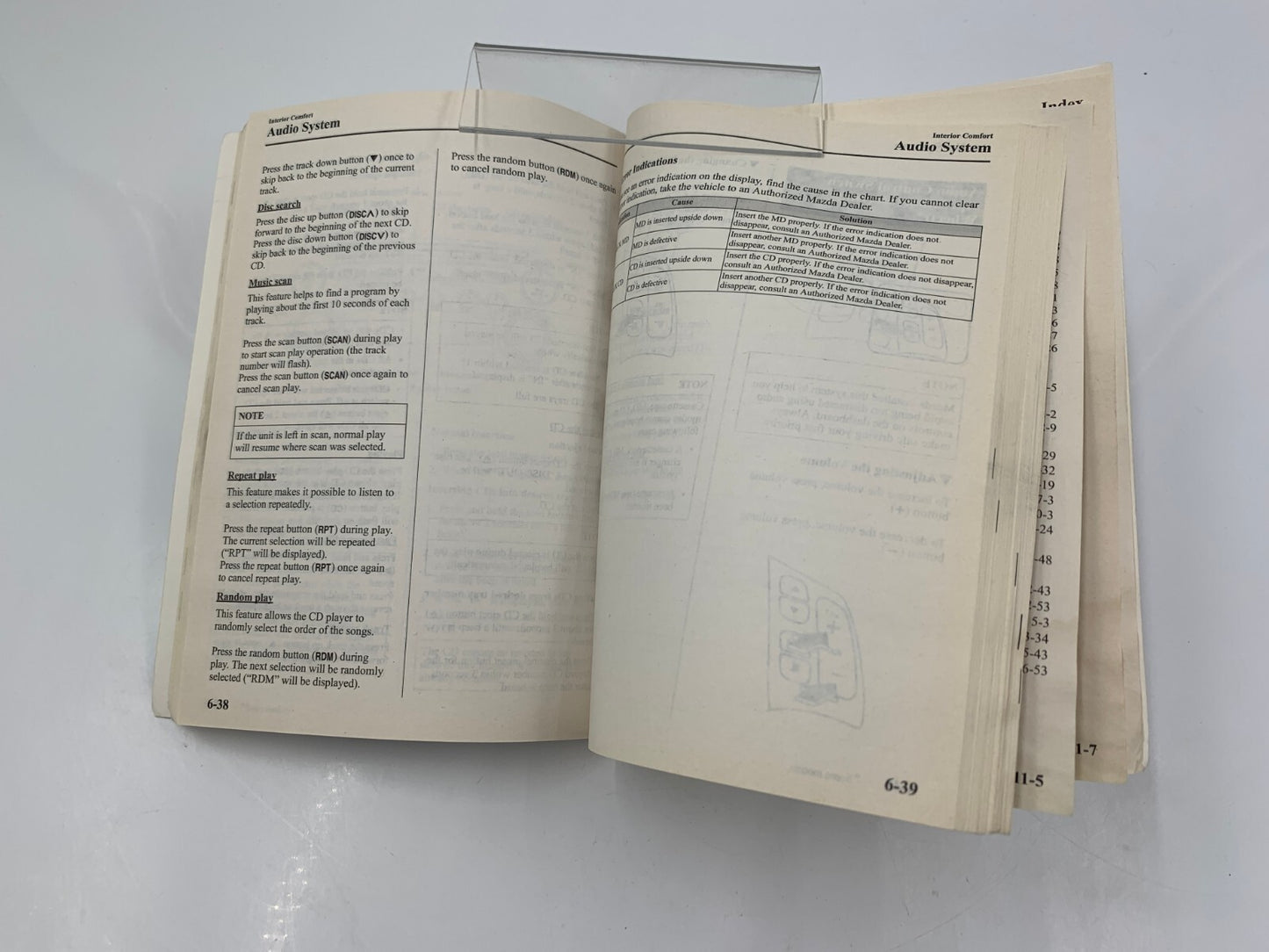 2004 Mazda 6 Owners Manual with Case OEM B03B56023