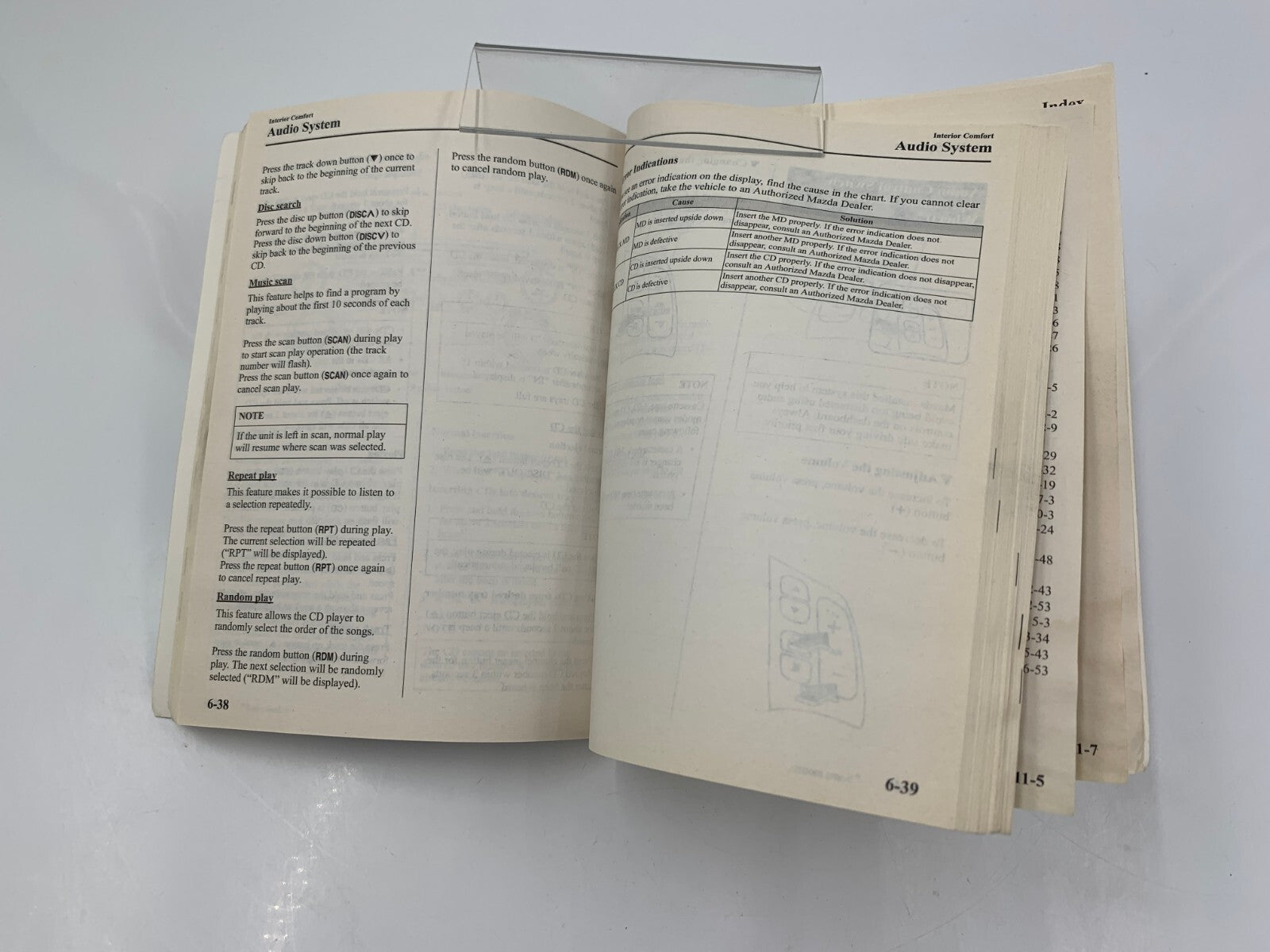 2004 Mazda 6 Owners Manual with Case OEM B03B56023