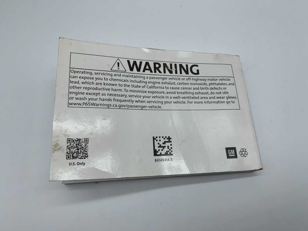 2019 Chevrolet Traverse Owners Manual OEM B02B16006