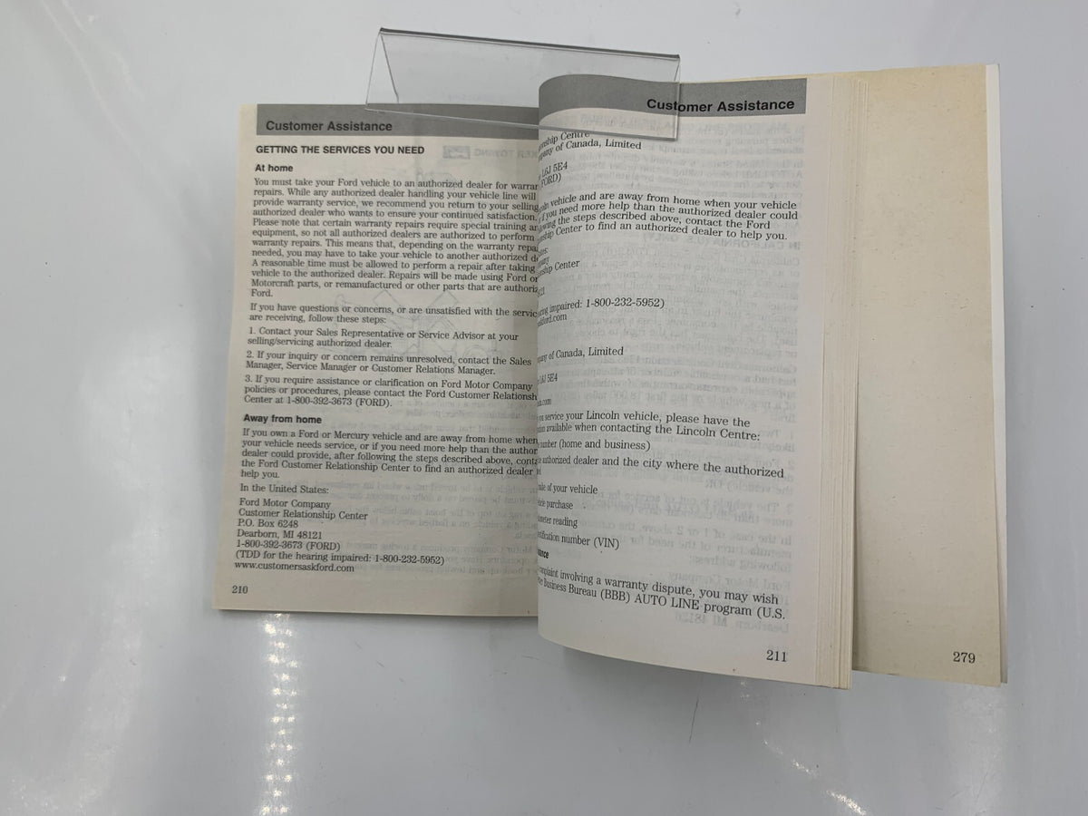 2007 Ford Fusion Owners Manual OEM A04B19057