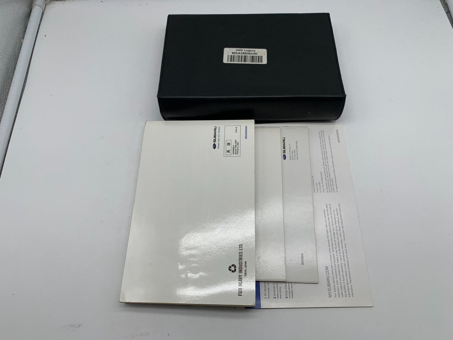 2006 Subaru Legacy Outback Owners Manual Set with Case OEM A04B08019