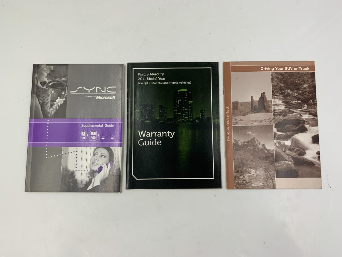 2011 Mercury Mariner Owners Manual Set with Case OEM C04B14029