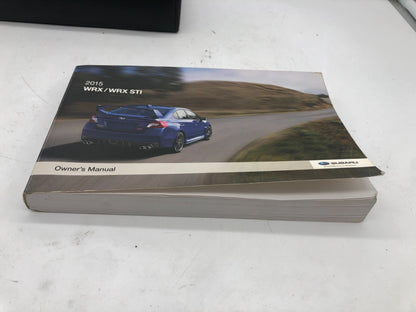 2015 Subaru WRX Owners Manual with Case OEM D01B20027
