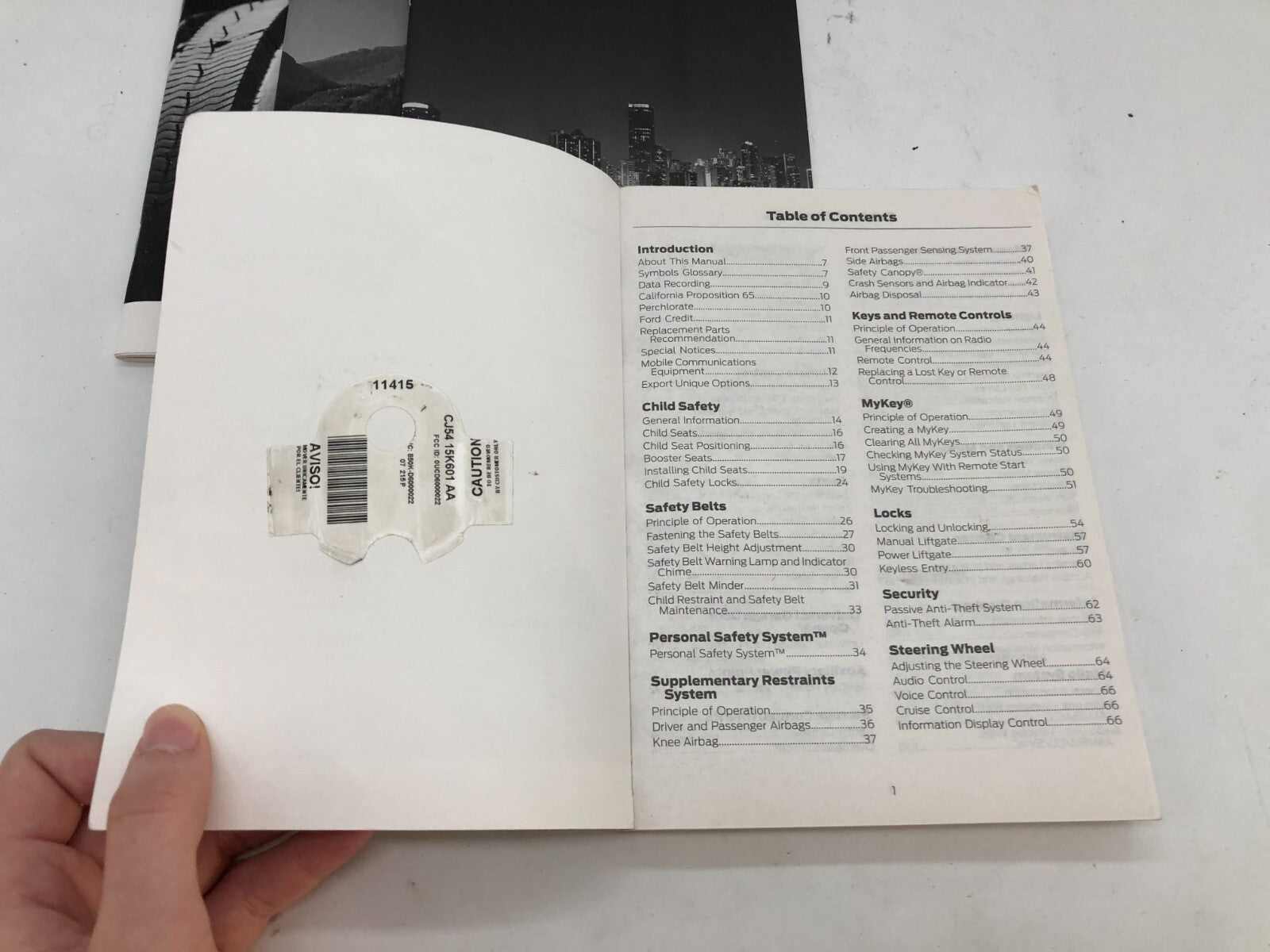 2013 Ford Escape Owners Manual Set with Case OEM B04B49059