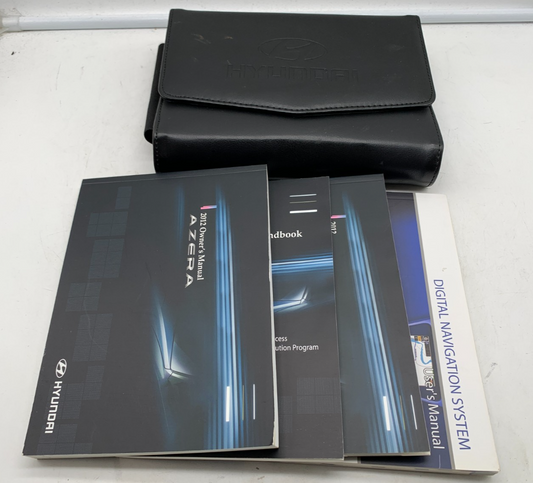 2012 Hyundai Azera Owners Manual Set with Case OEM A03B20006