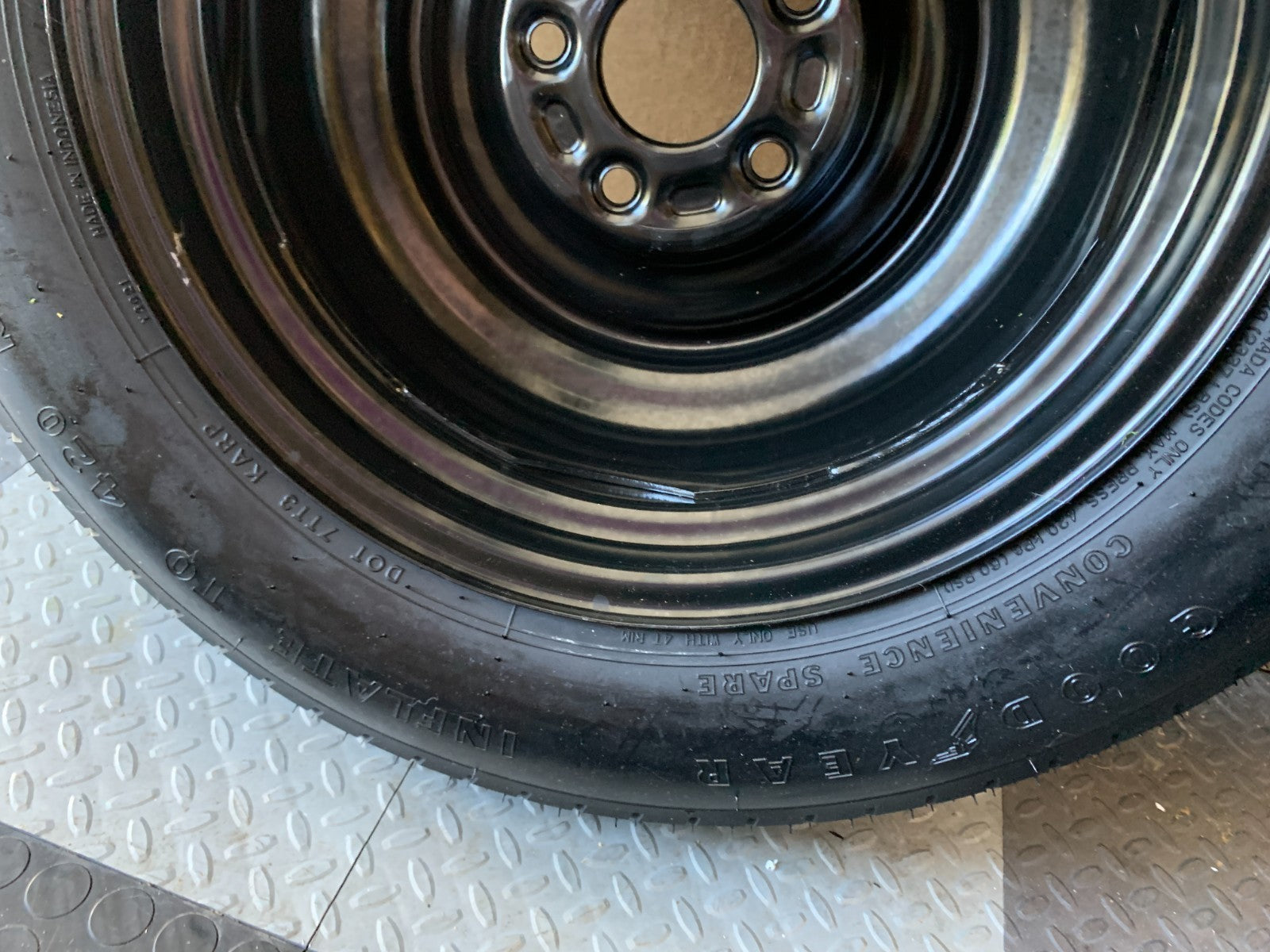 2010-2020 Nissan Rogue 16" Spare Tire Wheel Compact Donut T155/90D16 Goodyear