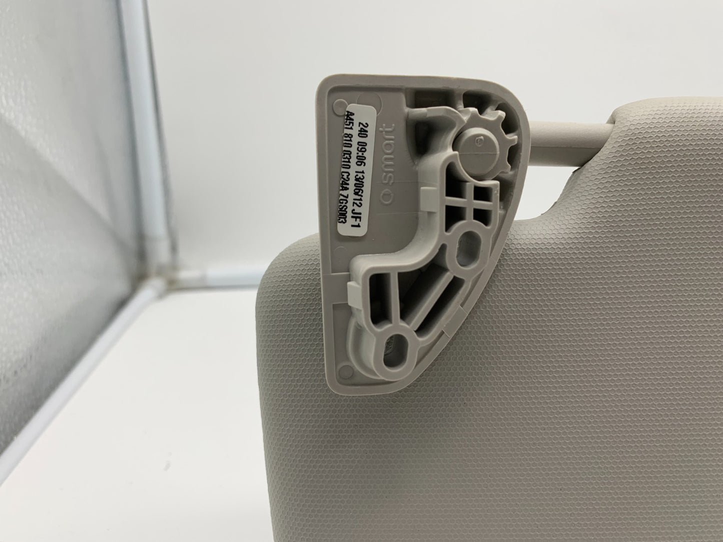 2008-2016 Smart Fortwo Driver Sun Visor Gray OEM C03B23003