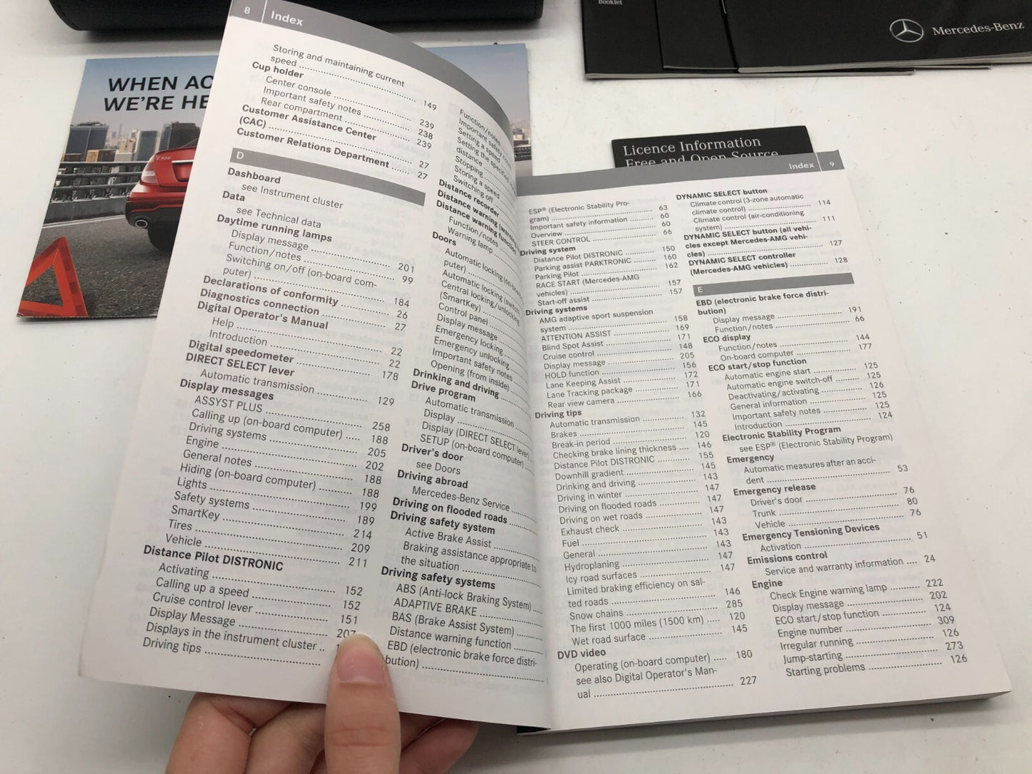 2017 Mercedes-Benz CLA Owners Manual Set with Case OEM D02B03008