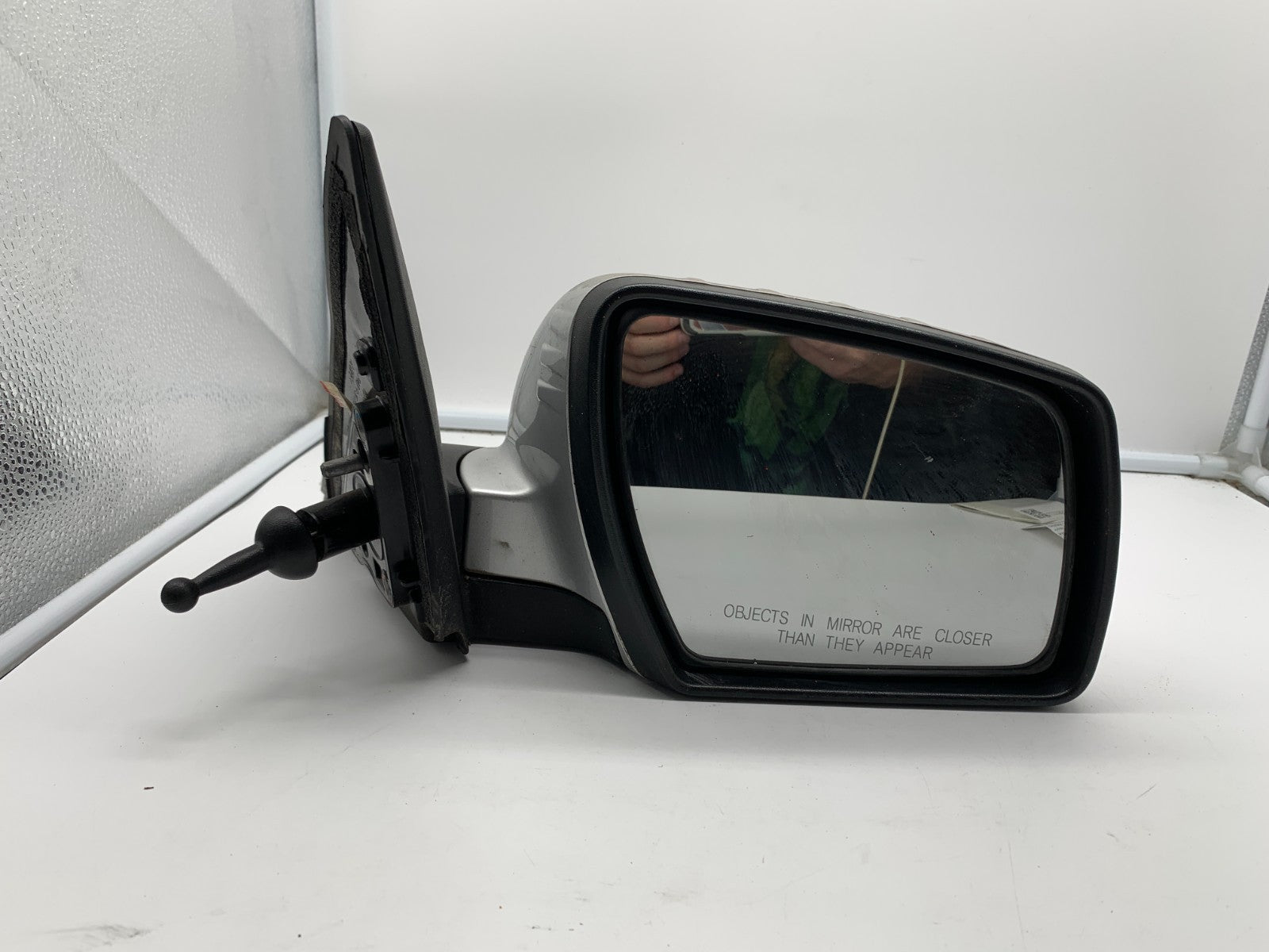 2010-2013 Kia Soul Passenger Side View Manual Door Mirror Silver OEM C03B57006