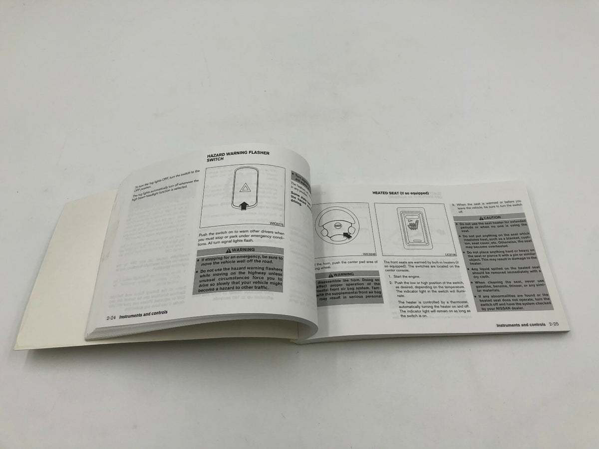 2002 Nissan Altima Owners Manual OEM D03B19006