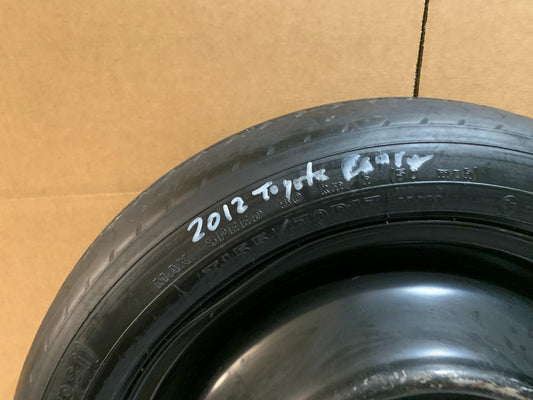 2007-2017 Toyota Camry 17" Spare Tire Compact Donut T155/70D15
