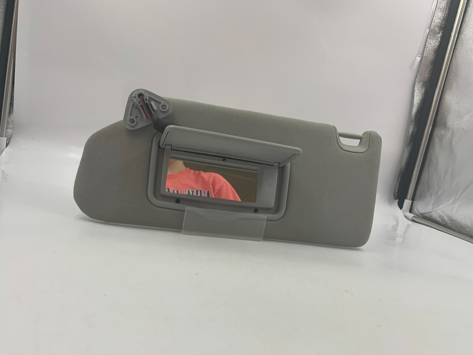2012-2013 Mitsubishi Outlander Driver Sun Visor Gray Illumination OEM B02B15053