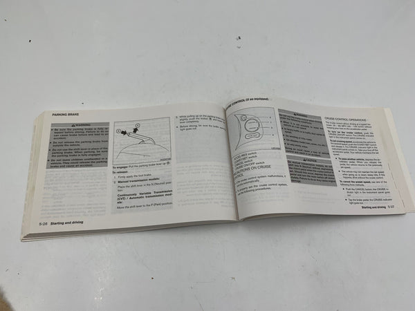 2014 Nissan Versa Sedan Owners Manual Set with Case OEM A01B36026