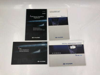 2012 Hyundai Azera Owners Manual Set with Case OEM C02B18001