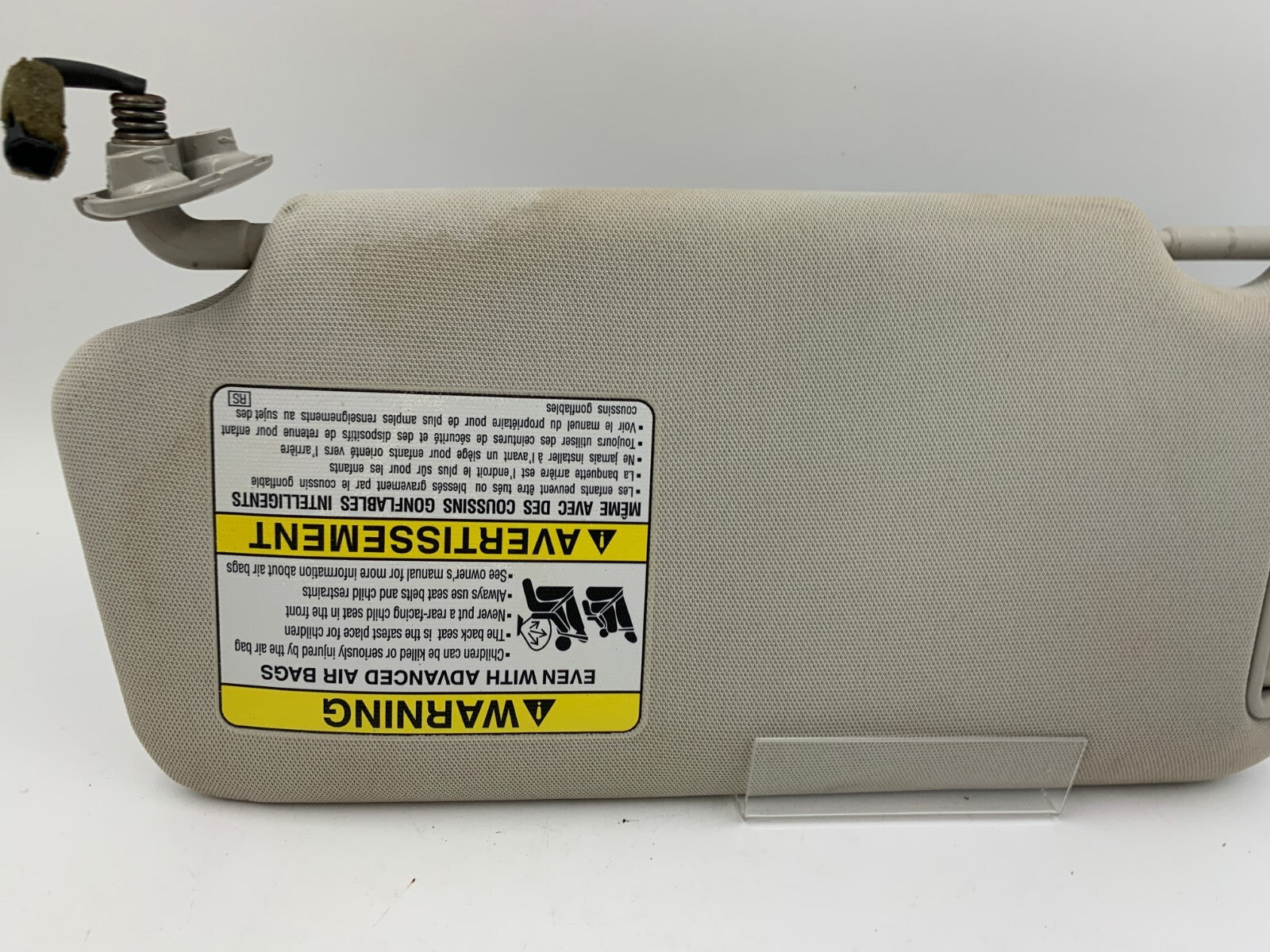 2010-2014 Subaru Legacy Passenger Sun Visor Gray Illuminated OEM B04B30009