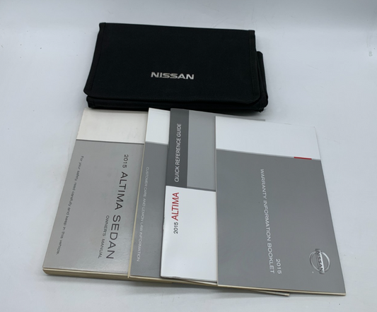 2015 Nissan Altima Sedan Owners Manual Set with Case OEM B02B24010