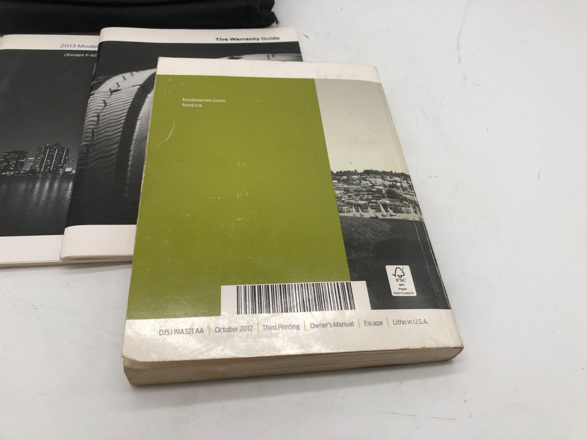 2013 Ford Escape Owners Manual Set with Case OEM R01B44011