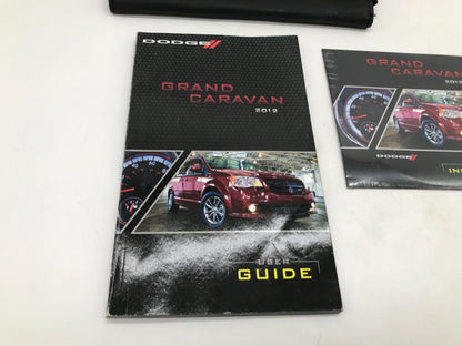 2012 Dodge Grand Caravan Owners Manual Set with Case OEM D04B66008